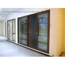 Puertas de patio contemporáneas de aluminio (FT-D126)